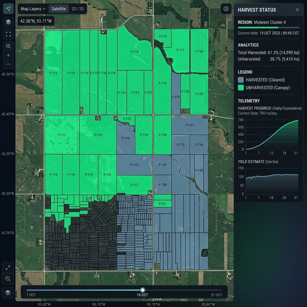 Harvest Progress Monitoring